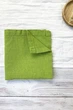 Льняные салфетки TouchableLinen 1 шт Салатовый Салфетки для сервировки стола 25х25 см - изображение 1