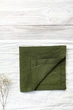 Лляні серветки TouchableLinen 1 шт Зелений Серветки для сервірування столу 25х25 см - зображення 5