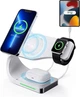 Док-станція Proda 4в1 Magnetic Wireless Charger для iPhone 14/13/12/Apple Watch/AirPods white - зображення 2