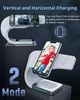 Док-станція Proda 4в1 Magnetic Wireless Charger для iPhone 14/13/12/Apple Watch/AirPods white - зображення 4