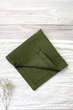 Лляні серветки TouchableLinen 1 шт Зелений Серветки для сервірування столу 40х40 см - зображення 4