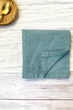 Льняные салфетки TouchableLinen 1 шт Пыльно-голубой Салфетки для сервировки стола Свадебные салфетки 45х45 см - изображение 3