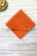 Льняные салфетки TouchableLinen 1 шт Оранжевый Салфетки для сервировки стола 25х25 см - изображение 1