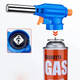 Газова плита на 3 конфорки HappyHome G30 (LPG) автозапалювання (п'єзо) від газового балона Синя + Газовий пальник на балон - зображення 8