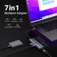 USB-хаб UGREEN CM512 USB-C to 2xUSB 3.0 + HDMI 4K@60Hz + RJ-45 Gigabit + SD/TF + USB-C PD Power Port Gray (60515) - изображение 2