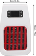 Тепловентилятор мини настольный Handy heater ultra 900Вт портативный электрообогреватель комнатный, с пультом и таймером Белый с красным - изображение 9