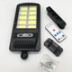 Вуличний ліхтар на сонячній батареї 3 ШТУКИ Solar Light 120D-10COB світлодіодний з датчиком руху, акумуляторний + Пульт - зображення 9