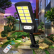 Вуличний ліхтар на сонячній батареї 3 ШТУКИ Solar Light 120D-10COB світлодіодний з датчиком руху, акумуляторний + Пульт - зображення 7