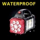 Ліхтар - світильник акумуляторний переносний світлодіодний Hurry Bolt HB-1678 38w 2400mAh, повербанк, сонячна батарея - зображення 9