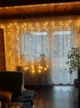 Гирлянда светильник "стена" "водопад" 300 LED USB +ДУ 3*3 м 10 нитей Теплый желтый цвет (679286125) - изображение 8