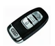 Корпус смарт ключа для Audi A6 Moka A8 Q3 Koerlla Q5 Q7 Sita smart AdlerKey (96-03) хром на 3 кнопки без электроники с логотипом HU-HAA / HU66 (CS008009) - изображение 1