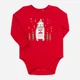 Детское новогоднее боди Бемби БД214-L00 80 см Красное (4823116468740) - изображение 1