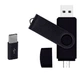 Флешка Jaster 128Gb black OTG USB - Type-c Flash Drive (переходник Micro USB в подарок) - изображение 1