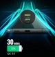 Автомобильное зарядное устройство в прикуривател UGREEN CD213 2xUSB Быстрая зарядка 36W Синий - изображение 3
