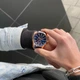 Мужские классические часы Curren 8351 синие с золотистым - изображение 4