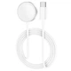 Беспроводное зарядное устройство для Apple Watch 1 /2 /3 /4 /5 /6 /7 /SE Hoco CW39C Wireless charger. White - изображение 8