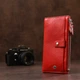 Кошелек женский ST Leather 18381 (ST420) многофункциональный Красный - изображение 6