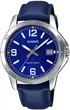Мужские часы Casio MTP-V004L-2B Сине-серебристые - изображение 1