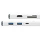 USB-Хаб Baseus Lite Series 6-Port Multifunctional HUB USB Type-C - 2xUSB 3.0 / USB Type-C PD / HDMI 1.4 / SD / TF White (WKQX050102) - изображение 5
