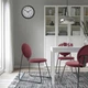 Стілець IKEA MANHULT чорний/Хакебо темно-червоний (505.470.50) - изображение 2