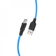 Кабель Hoco X21 Plus Silicone Type-C (1m) black/blue - изображение 1
