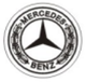 Захисні ковпачки на ніпеля Mercedes-Benz (Мерседес) 4 шт Класик білий фон хром CountryMan - зображення 2