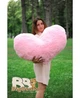 Сердце BigBears 100 см. Розовый - изображение 3