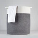 Кошик для зберігання MBM HOME TH-15 з ручками Сіро-білий (TH-15 GRAY/WHITE) - зображення 6