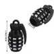 Колпачки на ниппель для велосипеда, скутера, мотоцикла Лимонка Black/Silver, 2 шт (67335-2) - изображение 2