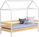Кровать Estella Амми 90х190 ordf Щит Л4 Белая + Бук (5700933026) - изображение 1