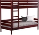 Кровать Estella Дуэт 80х190 ordf Массив h178 2Л4 Красное дерево (8001318027) - изображение 1