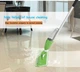 Умная швабра с распылителем и двойной щеткой 3 в 1 Spray Healthy Mop длинная ручка управление разбрызгиванием воды универсальная Зеленая - изображение 7