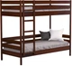 Кровать Estella Дуэт 80х200 ordf Массив 2Л2.5 Каштан (8001508029) - изображение 1