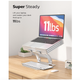 Подставка для ноутбука Nulaxy Galaxy Aluminum Laptop Stand Silver (LS-09) - изображение 4
