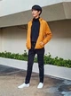 Мужская флисовая куртка Uniqlo теплая кофта на молнии 1159770261 (Желтый, XL) - изображение 3