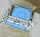Набор пеленок для новорожденных a.l.babybox Горох белый на голубом - изображение 1