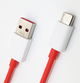 Кабель Dash/Warp Fast Charge 100W/7.3 A 1 m USB на Type-C для OnePLus (red) - зображення 5