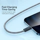 ​Кабель Baseus Lightning to USB Type A Dynamic Series Fast Charging 2.4A cable CALD000516 2m black - зображення 6