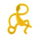 Іграшка-прорізувач Matchstick Monkey силіконовий Танцююча мавпочка Жовтий 14 см MM-DMT-006 0659436975576 - зображення 3
