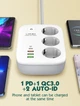 Мережевий подовжувач фільтр LDNIO SEW3452 |WiFi Управління, 2500W, 2M, 3 розетки, 3USB/1Type-C, QC/PD, 3A/38W| White - зображення 12