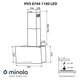 Вытяжка MINOLA HVS 6744 WH 1100 LED - изображение 11