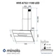 Декоративна похила витяжка Minola HVS 6732 BL 1100 LED - изображение 13