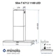 Вытяжка MINOLA Slim T 6712 I 1100 LED - изображение 13