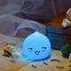 Светильник ночник на батарейках LED 0.4W Glolux мягкий силиконовый чудик - изображение 3