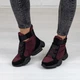 Ботинки женские зимние с мехом маломерные Woman's heel бордовые из непромокаемой плащевки 37 (О-917) - изображение 7