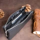Місткий клатч на два відділення жіночий ST Leather 19246 Чорний - зображення 2