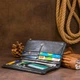 Вертикальний гаманець на кнопці жіночий ST Leather 19200 Чорний - зображення 10