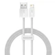 Кабель Baseus Dynamic Series Fast Charging Data Cable USB to iP 2.4A 1m White - изображение 1
