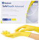 Нітрилові рукавички Medicom SafeTouch Advanced, щільність 4 г. - жовті (100 шт) M (7-8) - зображення 1