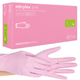 Нитриловые перчатки Nitrylex® Pink, плотность 3.5 г. - розовые (100 шт) S (6-7) - изображение 1